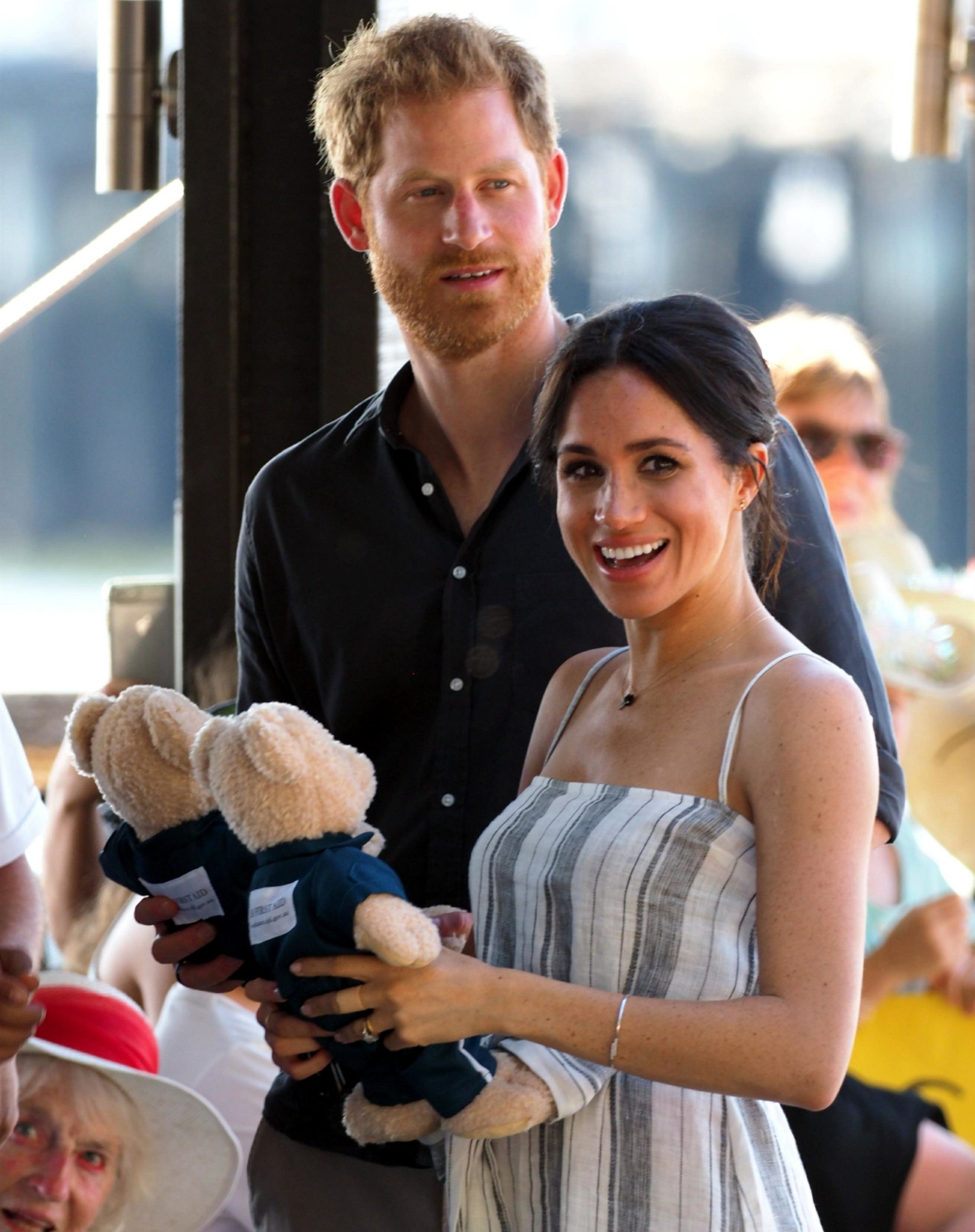The Duke of Sussex and Duchess of Sussex meet well wishers at Kingfisher Bay
