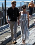 The Duke of Sussex and Duchess of Sussex meet well wishers at Kingfisher Bay