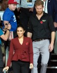 The Duke of Sussex and Duchess of Sussex watch the wheelchair basketball final