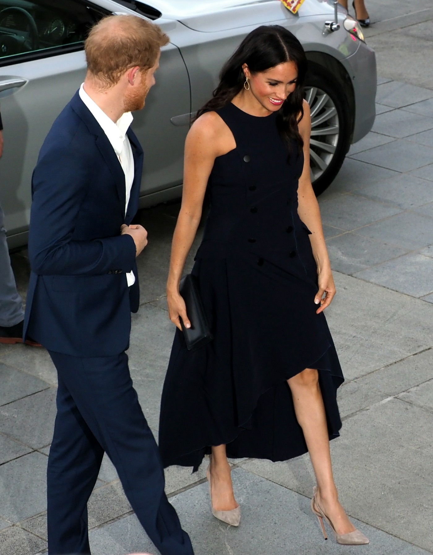 The Duke of Sussex and Duchess of Sussex are met by the Prime Minister of New Zealand