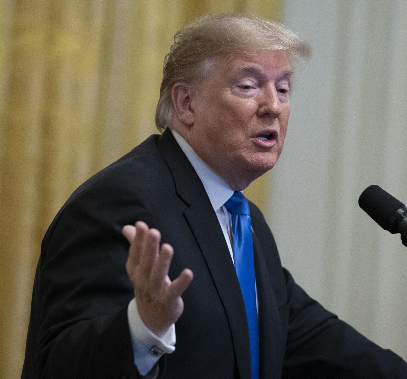 United States President Donald J. Trump participates in the  2018 Young Black Leadership Summit at The White House