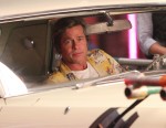 Brad Pitt and Leonardo DiCaprio film driving scenes on Hollywood Boulevard for Quentin Tarantino's Once Upon A Time in Hollywood