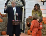 Trump and First Lady welcome children for Halloween at White House