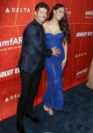 Robin Thicke, April Love Geary attends The the amFAR Gala in Los Angeles
