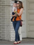 Rachel McAdams out with her new baby!