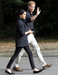 The Duke of Sussex and Duchess of Sussex visit the Redwoods Treewalk in Rotorua