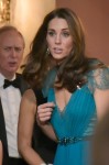 Kate looking animated and waving goodbye leavingt the Tusk Conservation Awards in London