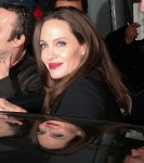 Angelina Jolie departs after a Sexual Violence seminar at The BFI in London