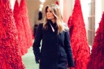 Melania Trump gets in the holiday spirit at the White House