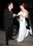 Newlyweds Quentin Tarantino and Daniella Pick celebrate their nuptials at Mr. Chow