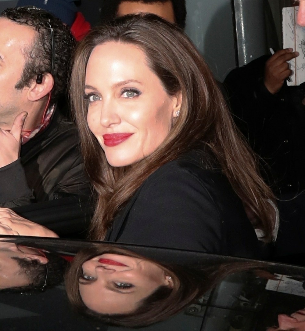 Angelina Jolie departs after a Sexual Violence seminar at The BFI in London