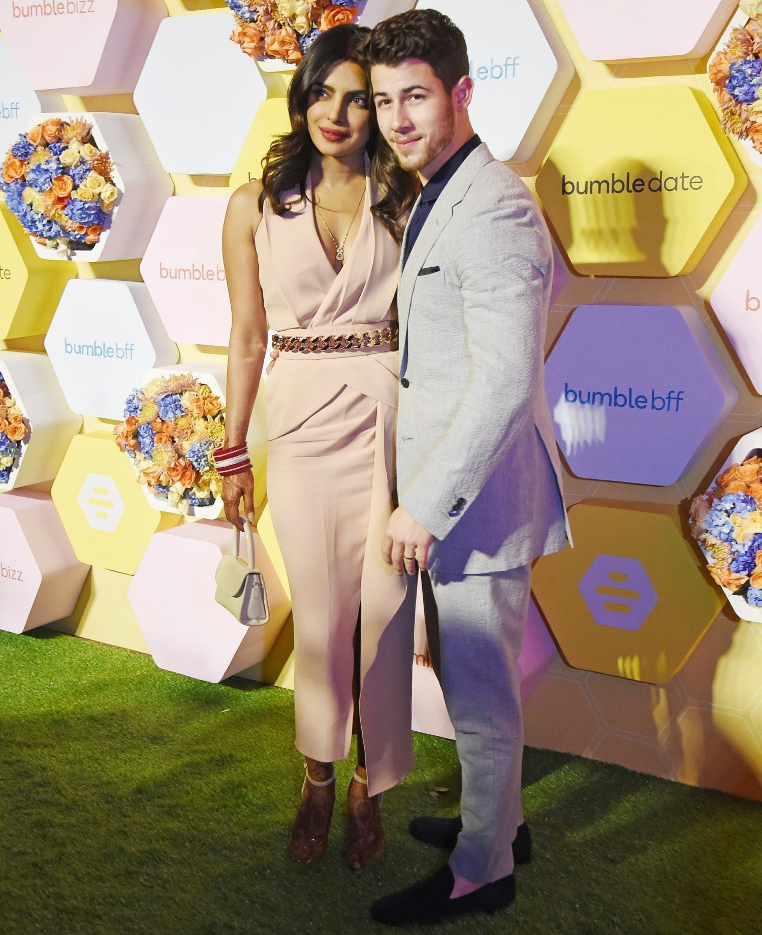Newlyweds Priyanka Chopra and Nick Jonas at Bumble launch party