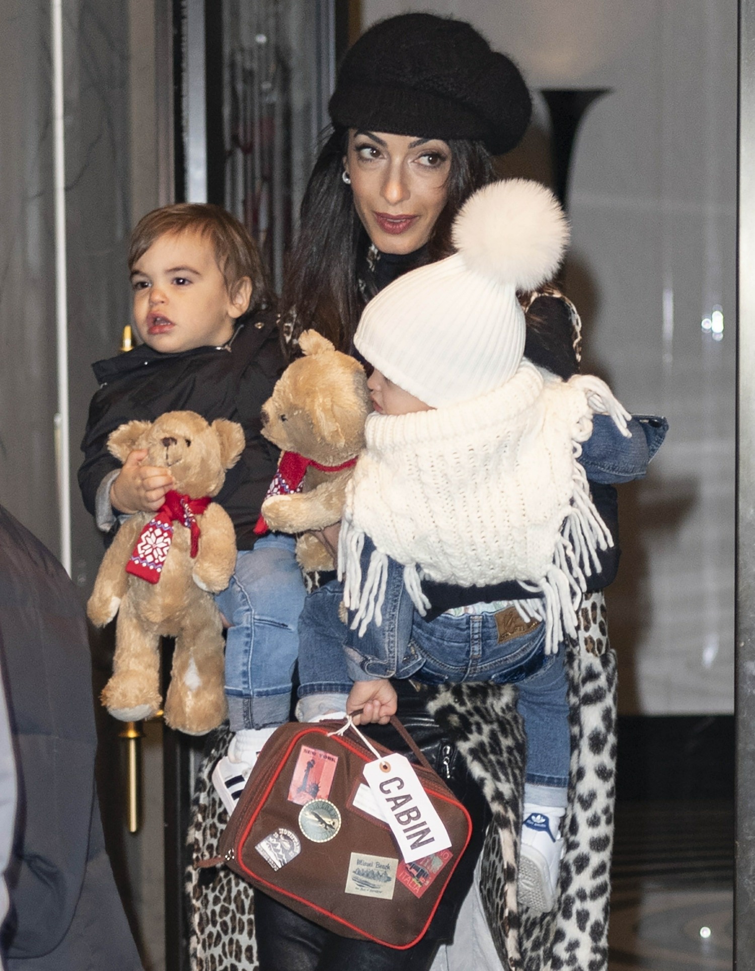 Amal Clooney steps out with her adorable twins in the Big Apple