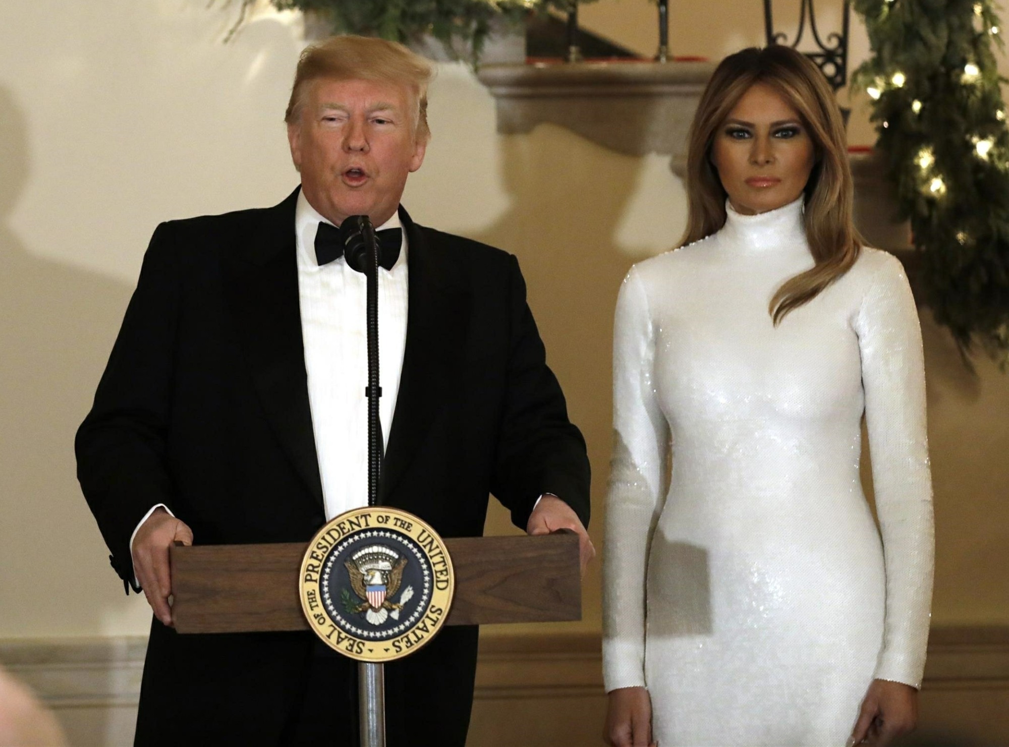 President Donald Trump and First Lady Melania Trump host the Congressional Ball