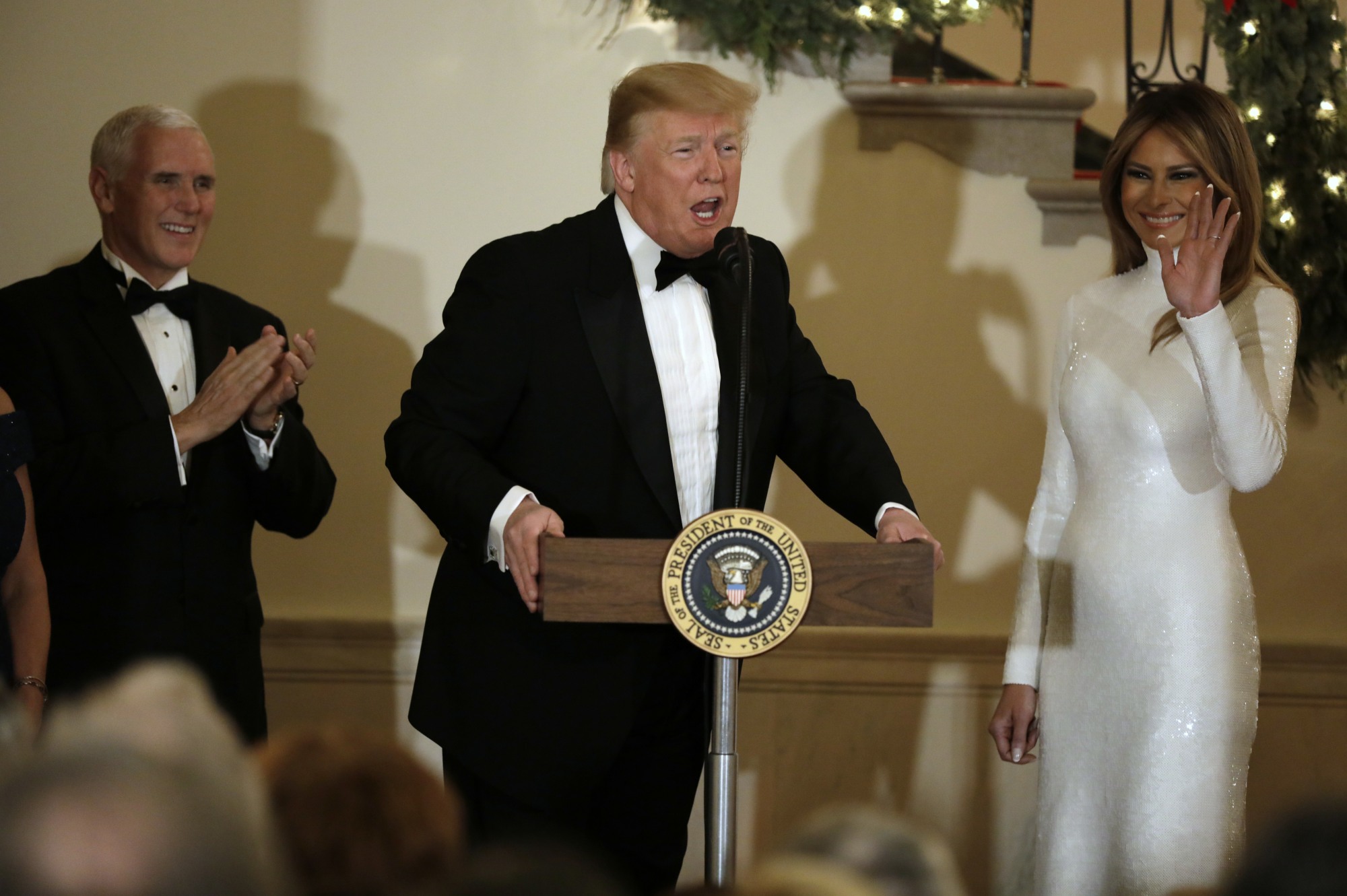 President Donald Trump and First Lady Melania Trump host the Congressional Ball