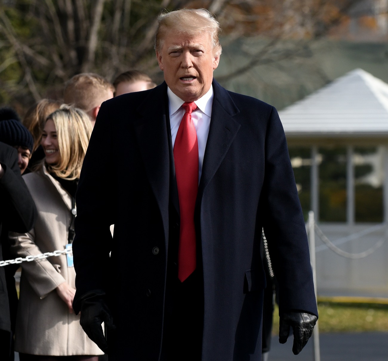 Trump departs the White House to attend the 119th Army-Navy Football Game