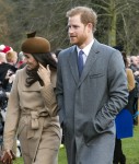 The British Royal family arrive at Sandringham to celebrate Christmas Day