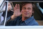 Brad Pitt and Leonardo DiCaprio back in their car on the set of 'Once Upon a Time in Hollywood'