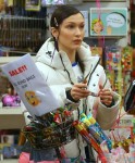 Bella Hadid picks up some party supplies in New York