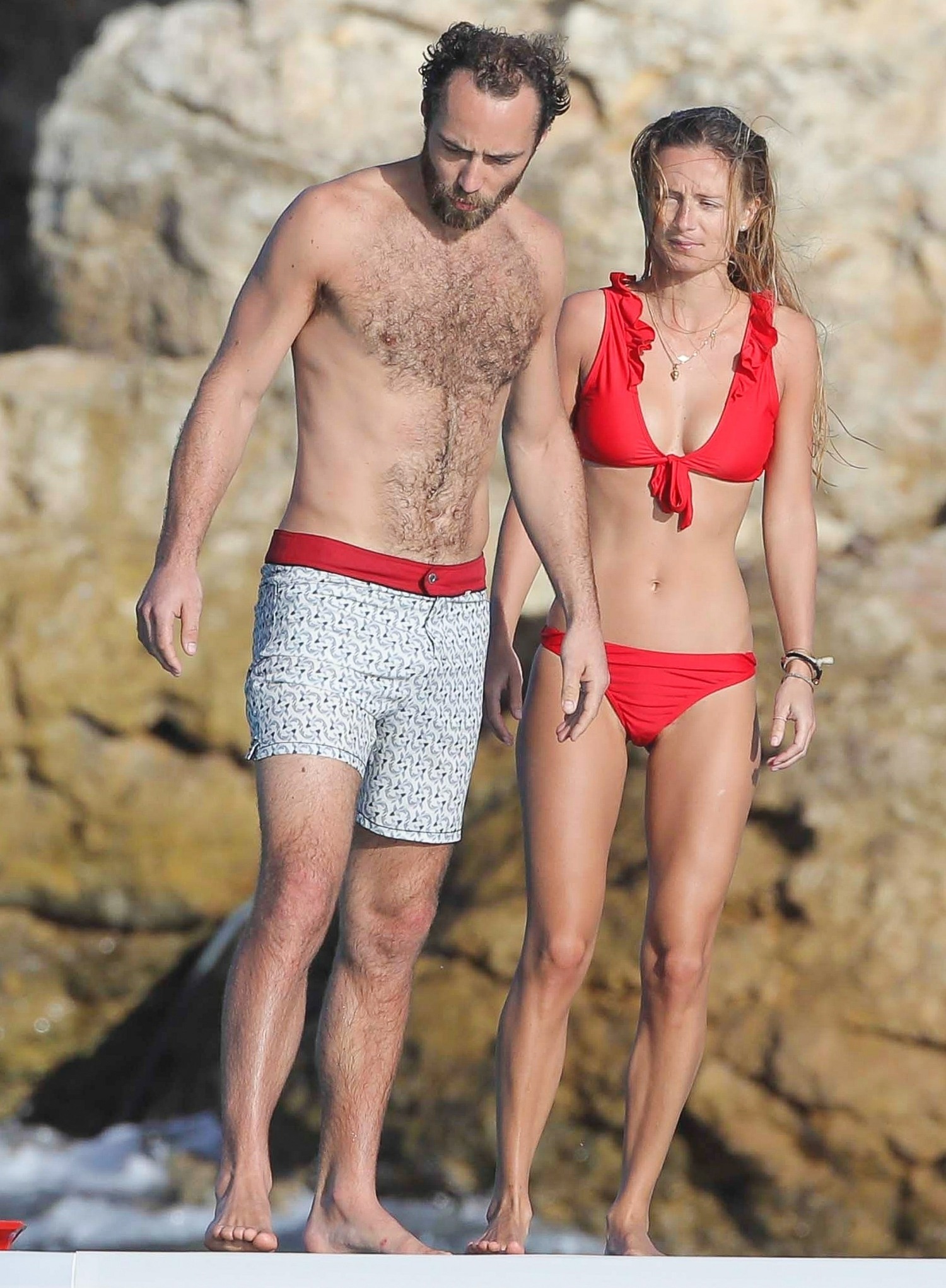 James Middleton shares the PDA with a new girl in Saint Barts