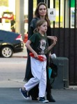 Angelina Jolie picks up Vivienne after her karate class