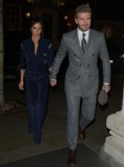 David and Victoria Beckham Out and About in London