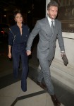David and Victoria Beckham Out and About in London
