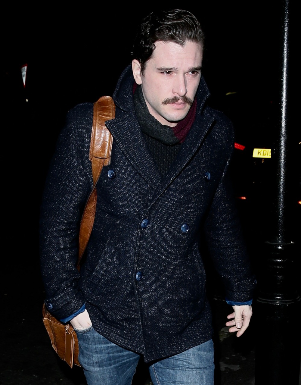 Kit Harington seen at Radio 2 for radio interviews