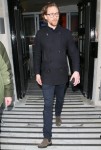 Tom Hiddleston seen leaving radio 2