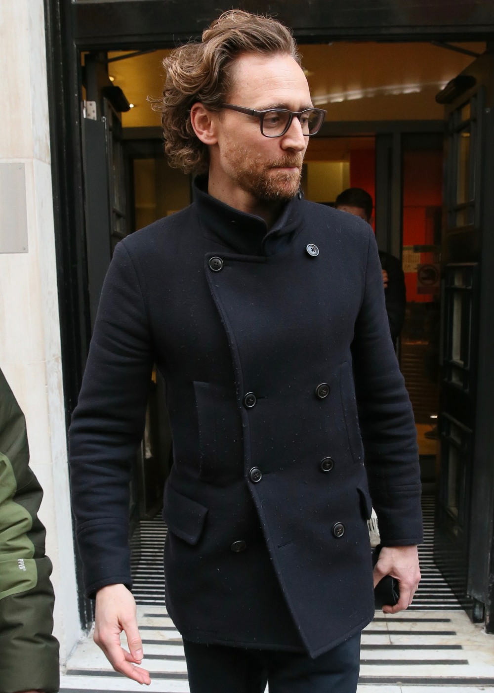 Tom Hiddleston seen leaving radio 2