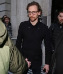 Tom Hiddleston seen leaving radio 2