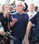 Roger Stone is surrounded by media as he makes a court appearance after being arrested this morning in Fort Lauderdale