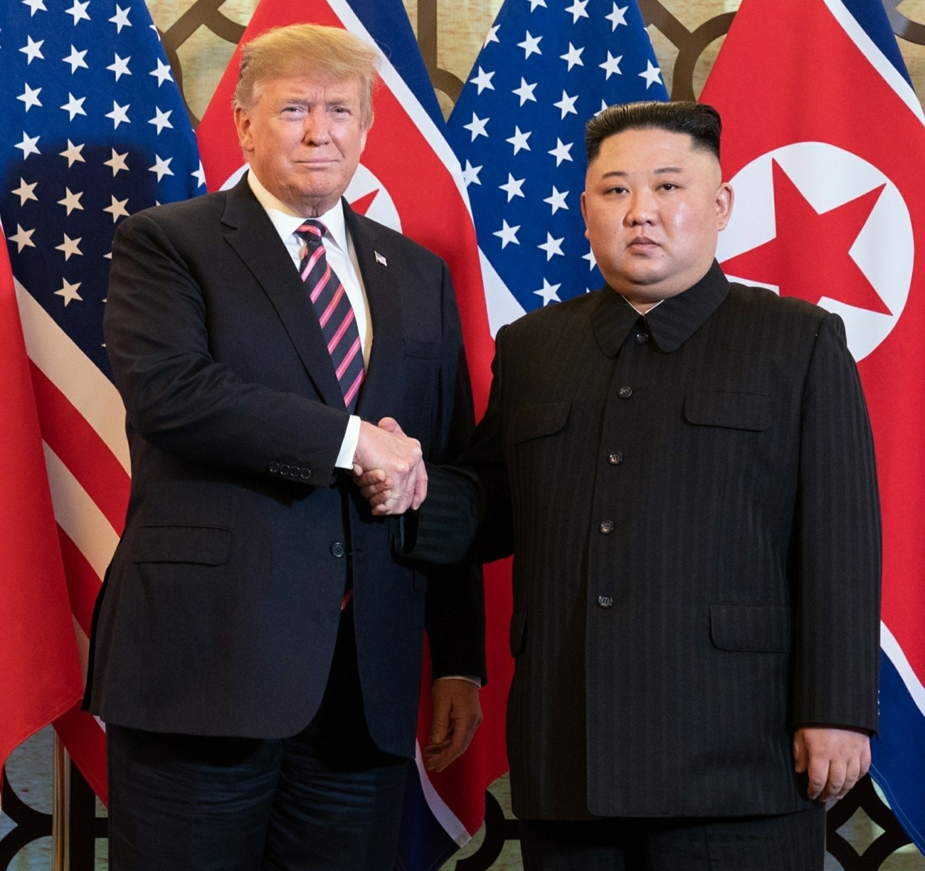 President Donald Trump and Kim Jong-un at a meeting at the Sofitel Legend Metropole Hotel in Hanoi
