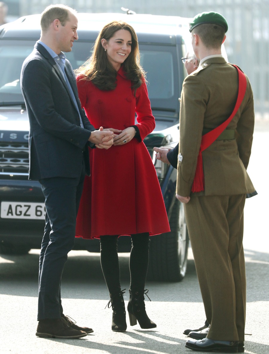 The Duke and Duchess of Cambridge visit Windsor Park in Belfast