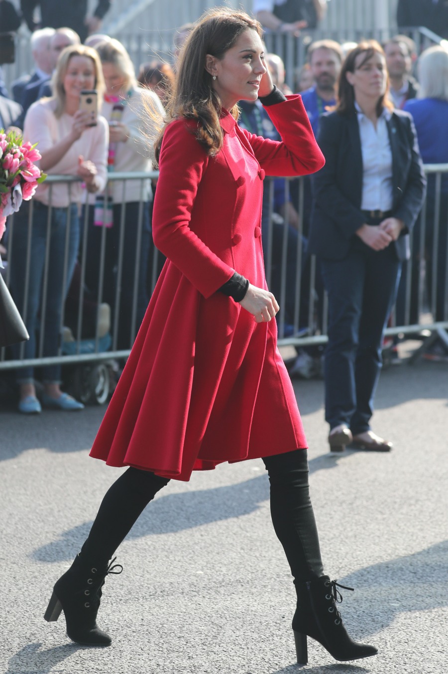 The Duke and Duchess of Cambridge visit Windsor Park in Belfast