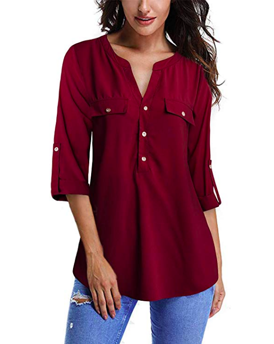 Amazon_34sleevebuttontunic