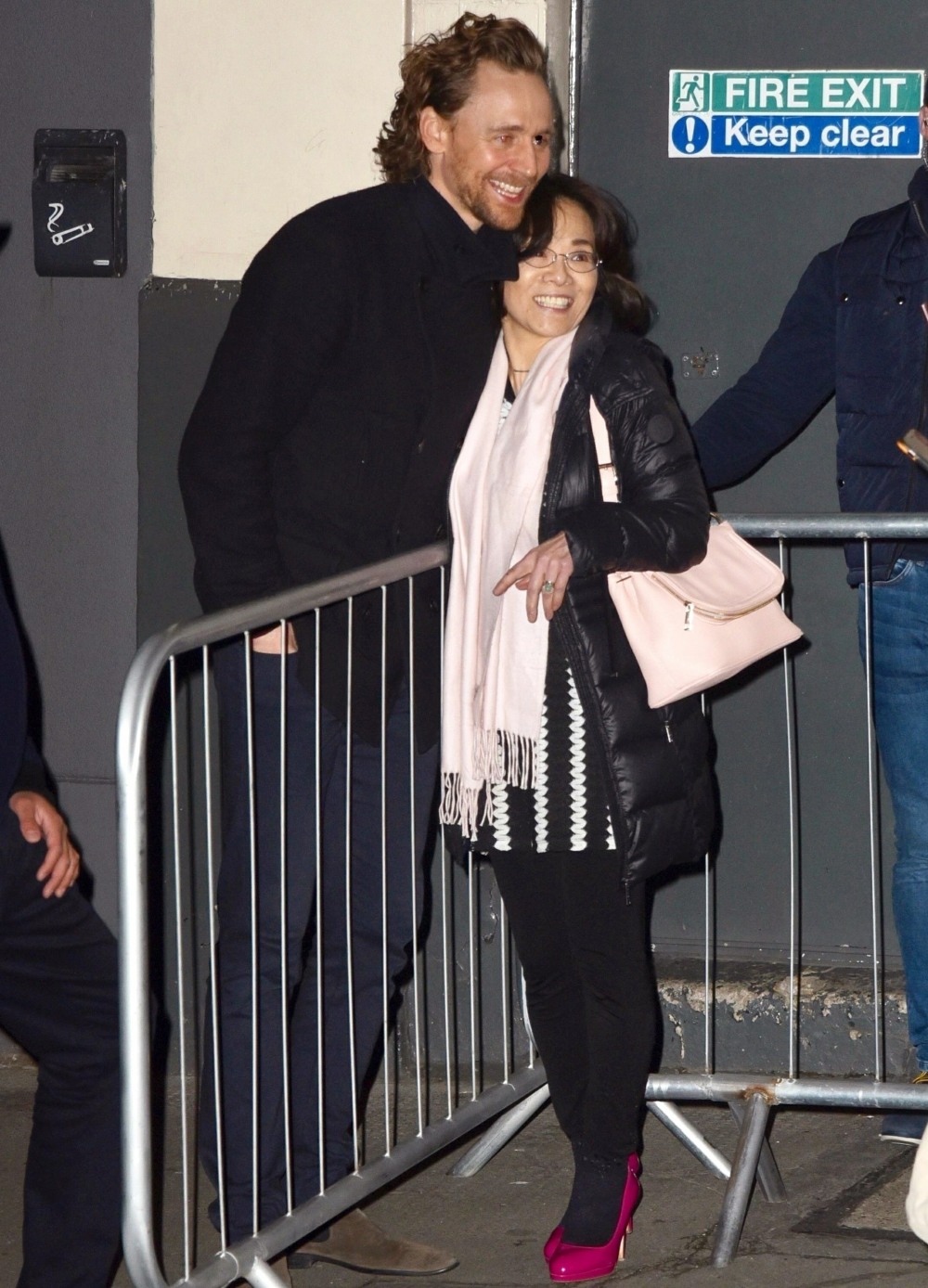 Tom Hiddleston and Zawe Ashton greeted by adoring fans as they left the Harold Pinter Theatre