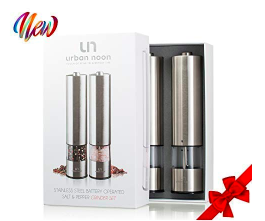 Electric stylish salt and pepper grinders