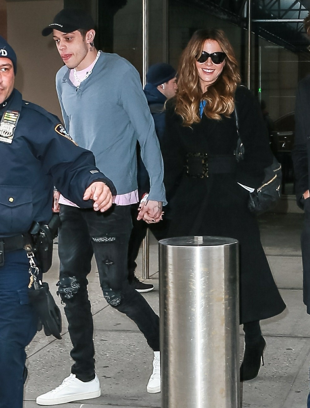 Pete Davidson holds hands while out with girlfriend Kate Beckinsale