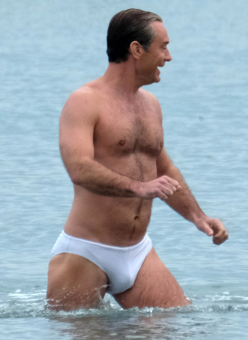 Jude Law films 'The New Pope' in a papal Speedo in Venice: yay or...