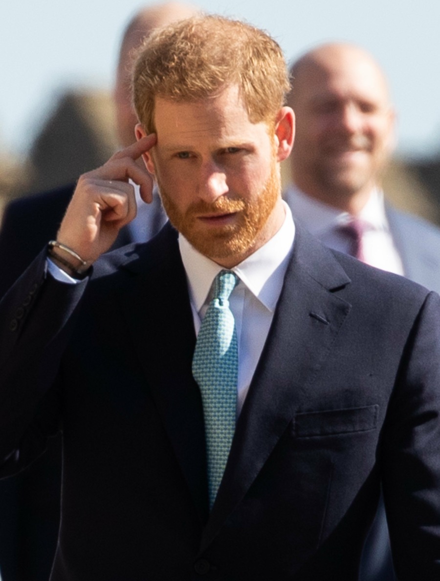 Prince Harry and members of the Royal Family attend the Easter Sunday service at Windsor Castle, Windsor. 21 April 2019.