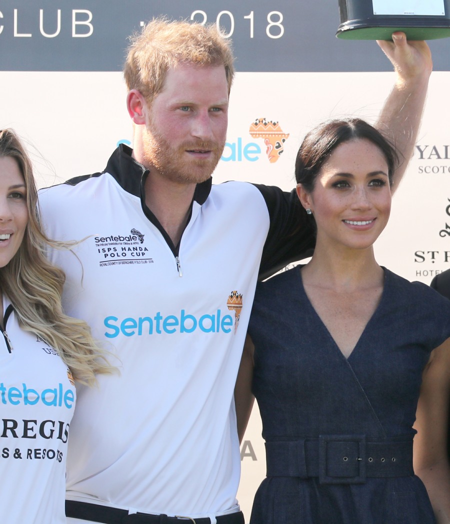 Prince Harry plays in the Sentebale ISPS Handa Polo Cup