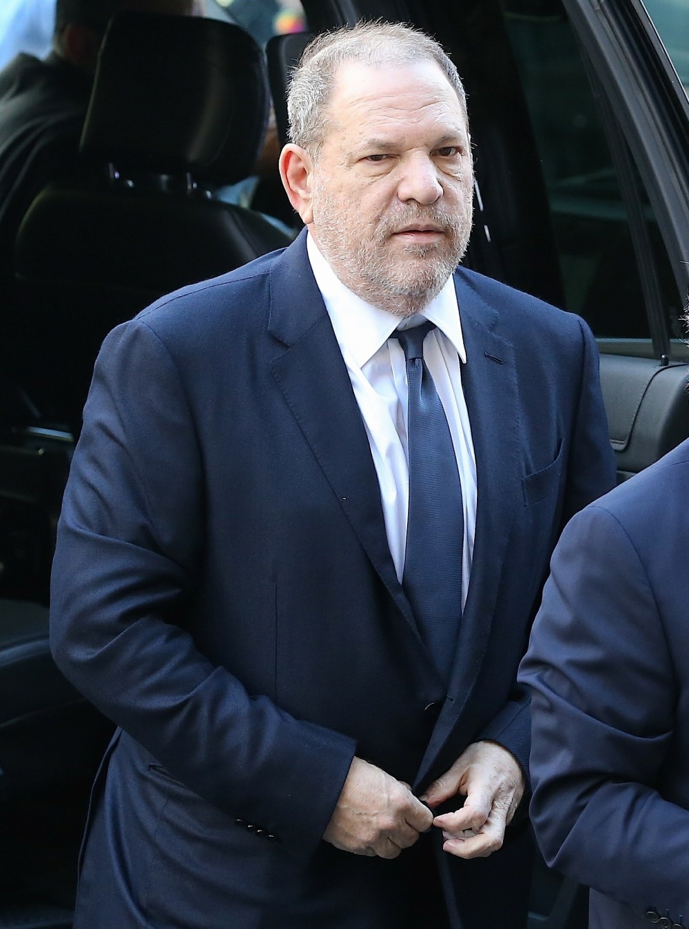Harvey Weinstein pleads not guilty to sexual assault  arriving at a Manhattan court