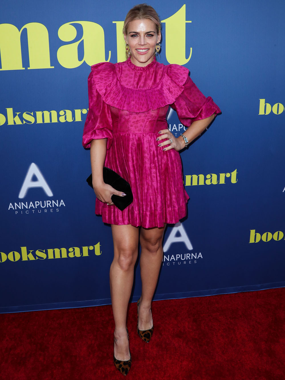Actress Busy Philipps arrives at the Los Angeles Special Screening Of Annapurna Pictures' 'Booksmart' held at the Ace Hotel on May 13, 2019 in Los Angeles, California, United States. (Photo by Xavier Collin/Image Press Agency)