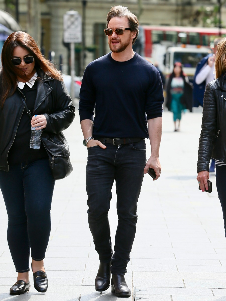 James McAvoy seen arriving at the global studios
