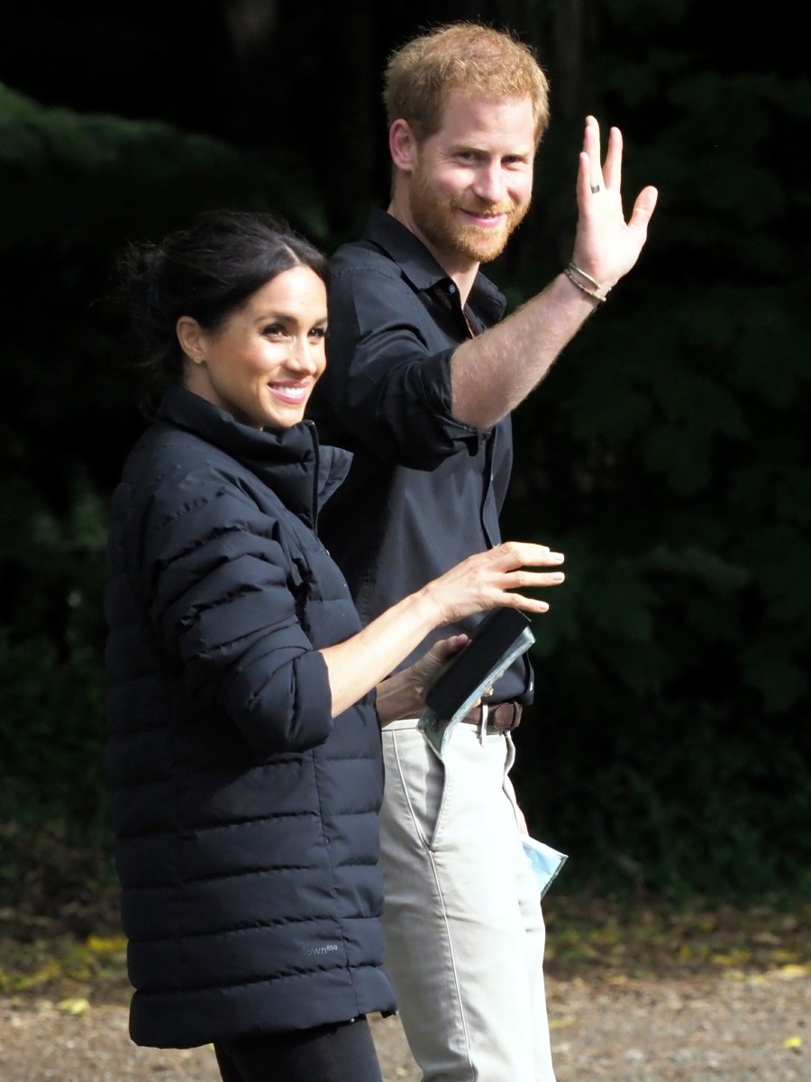 The Duke of Sussex and Duchess of Sussex visit the Redwoods Treewalk in Rotorua