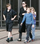 Angelina Jolie gets some holiday shopping done at The Grove with her kids