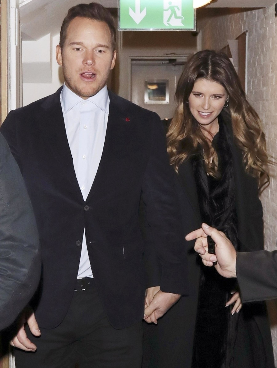 Chris Pratt and Katherine ?Schwarzenegger leave Soho House in London