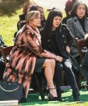 Jennifer Lopez and Constance Wu film a scene  for "Hustlers" at The Woodlawn Cemetery