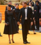 Prince Harry, Duke of Sussex and Meghan, Duchess of Sussex at 'The Lion King' premiere in London